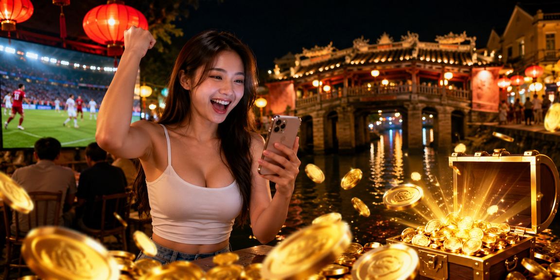 Khung cảnh chợ đêm Hội An gợi liên tưởng đến trải nghiệm đăng ký nhận thưởng trên bongdanet